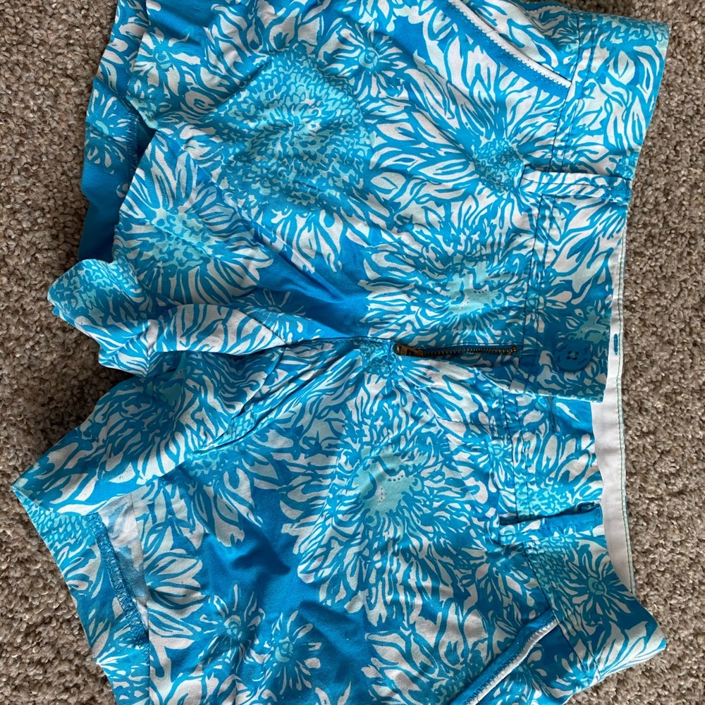 Lilly Pulitzer blue and white shorts!